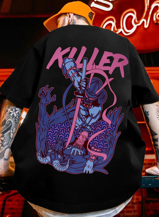 ||Printed Tshirt for Men||Drop Shoulder Tshirt for Men||Round Neck for Men||Cottonblend Oversized T-Shirt