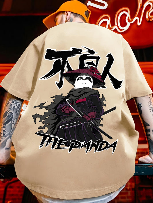KIGO the Panda new version of Printed t shirt for men and women with curved neck